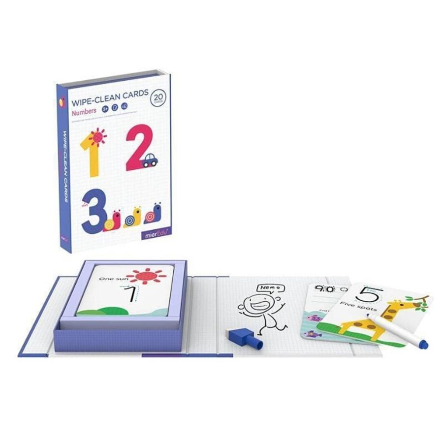 Kids Toys mierEdu Math & Numeracy | Wipe-Clean Activity Set - Numbers