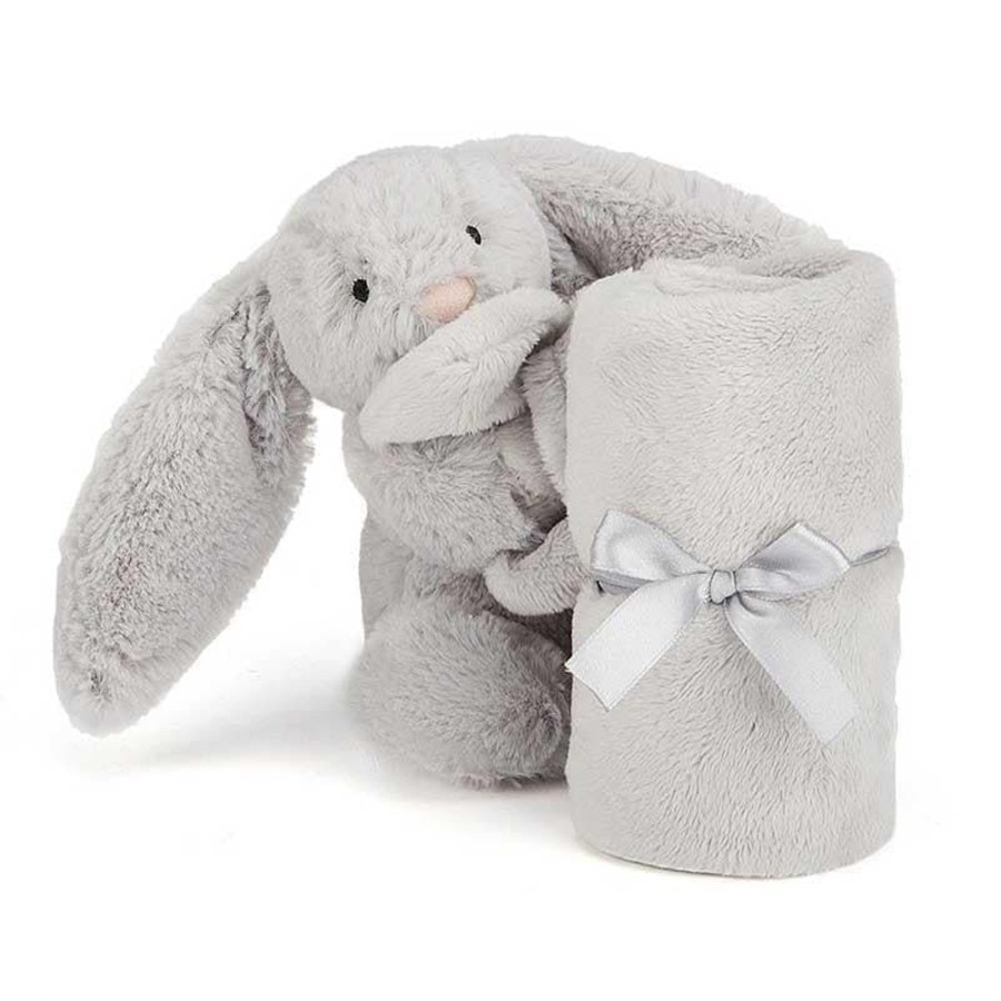 Babies & Toddlers Jellycat Soft Toys | Bashful Silver Bunny Soother