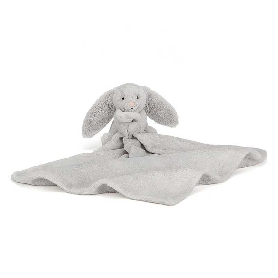 Babies & Toddlers Jellycat Soft Toys | Bashful Silver Bunny Soother