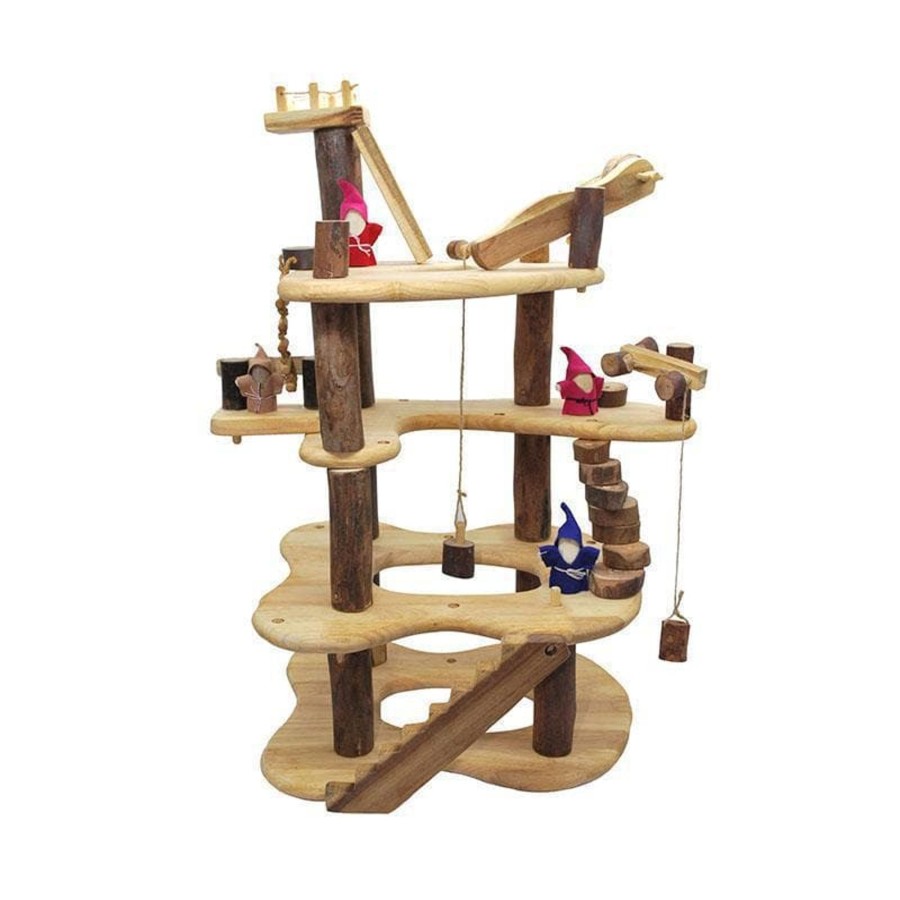 Kids Toys Qtoys Treehouse Toys | Three Level Tree House Play Set