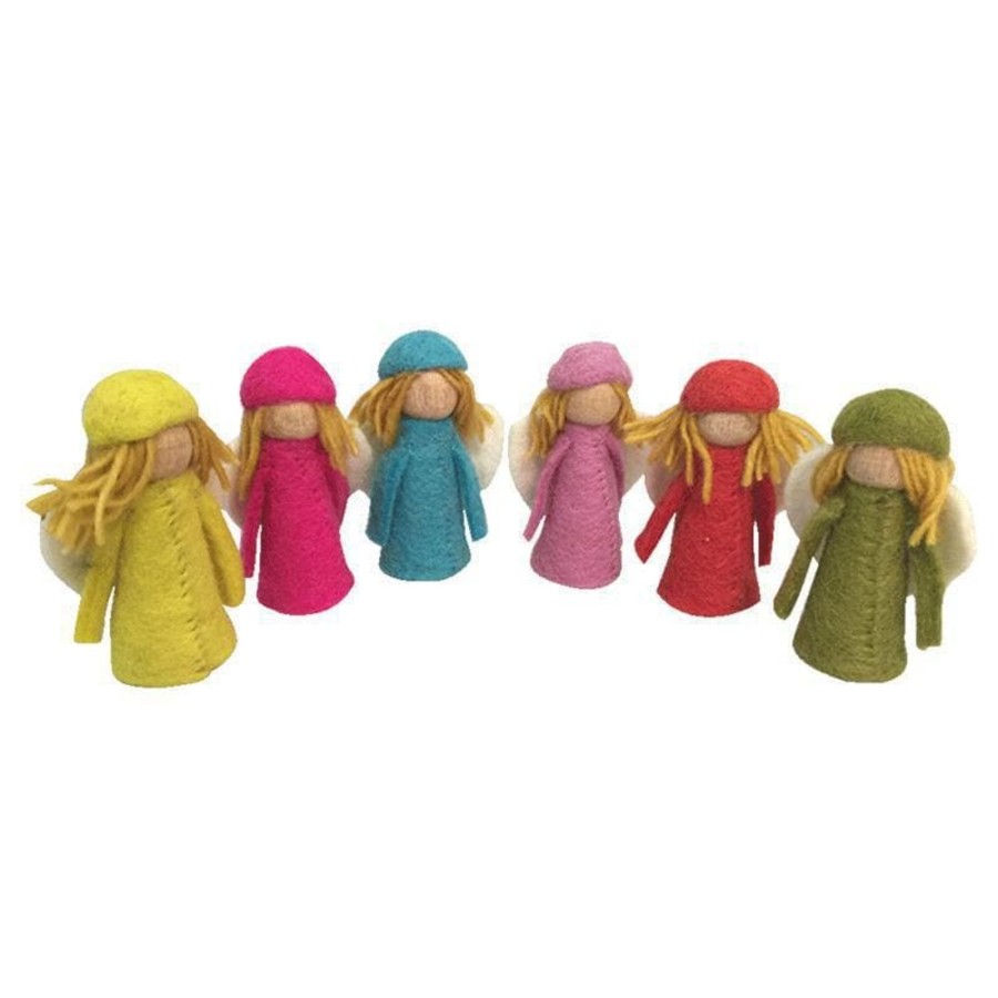 Kids Toys Papoose Felt Toys | Bright Elves - 6Pc