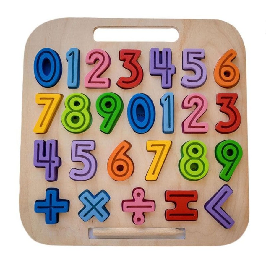 Kids Toys Kiddie Connect Math & Numeracy | Handcarry 123 Number Trace Puzzle