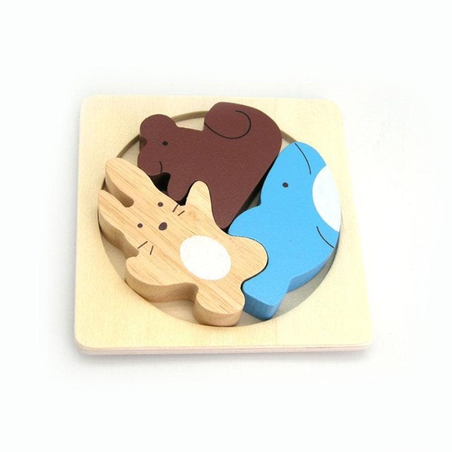 Kids Toys Kaper Kidz Wooden Puzzles | Stacking Jigsaw - Whale N' Friend