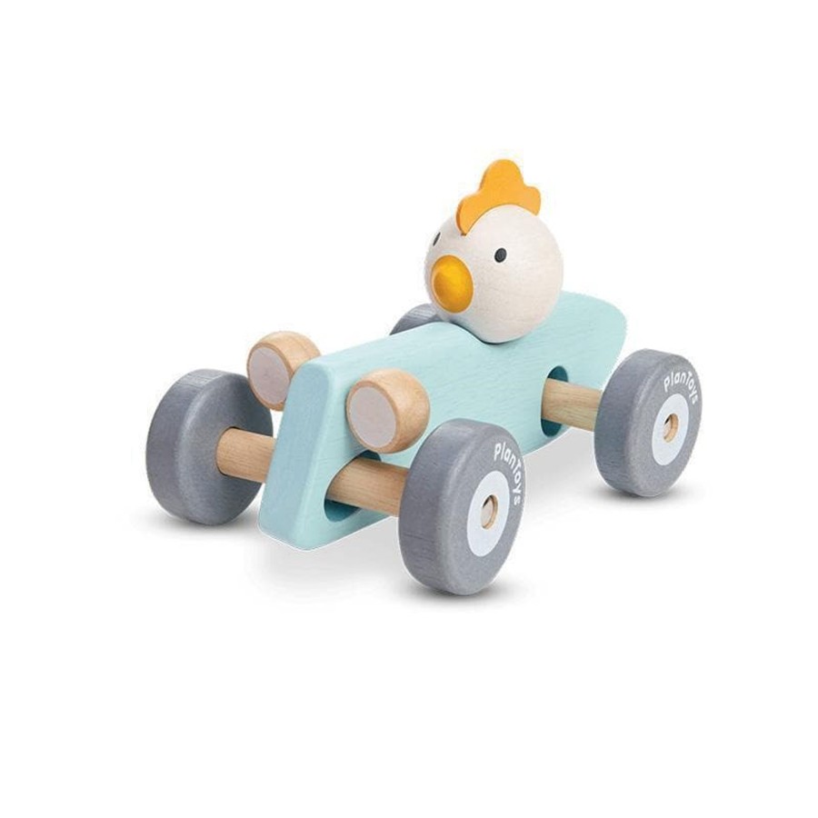 Kids Toys Plan Toys Wooden Toy Cars | Chicken Racing Car