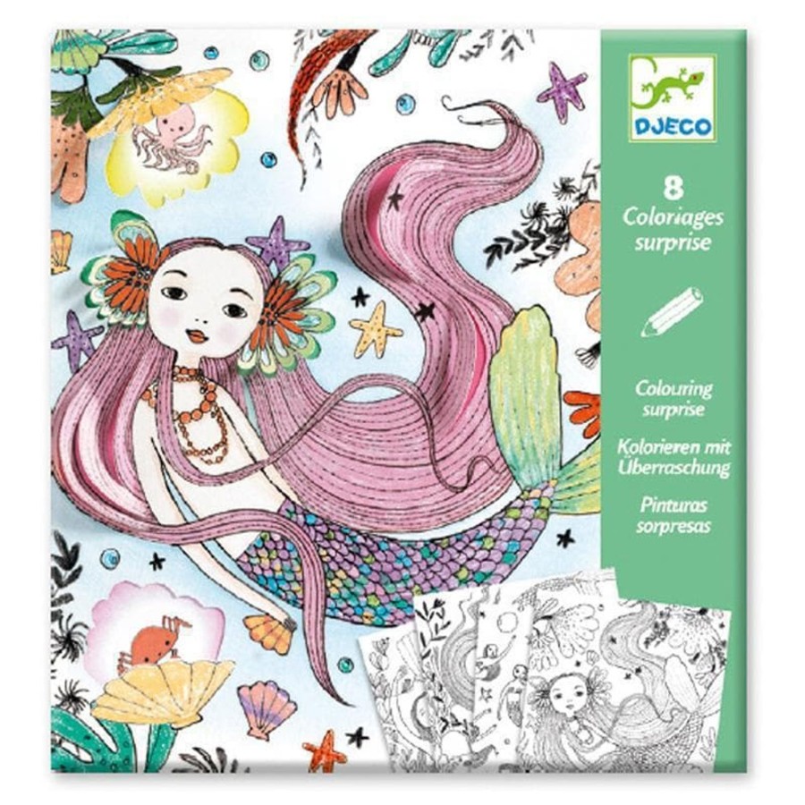 Kids Toys Djeco Craft Kits | Under The Sea Colouring Surprise