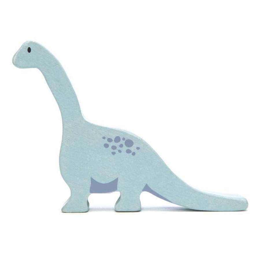 Kids Toys Tender Leaf Toys Animal Figurines | Brontosaurus Wooden Dinosaur