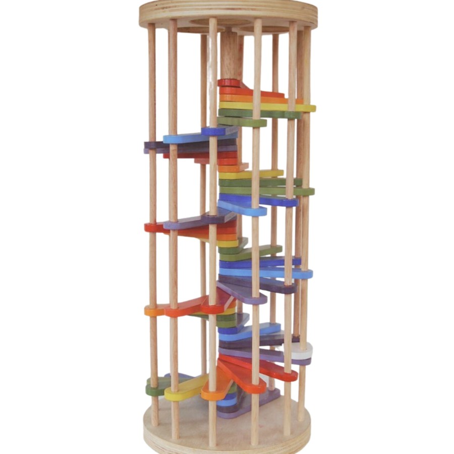 Kids Toys Qtoys Wooden Puzzles | Pound A Ball Tower