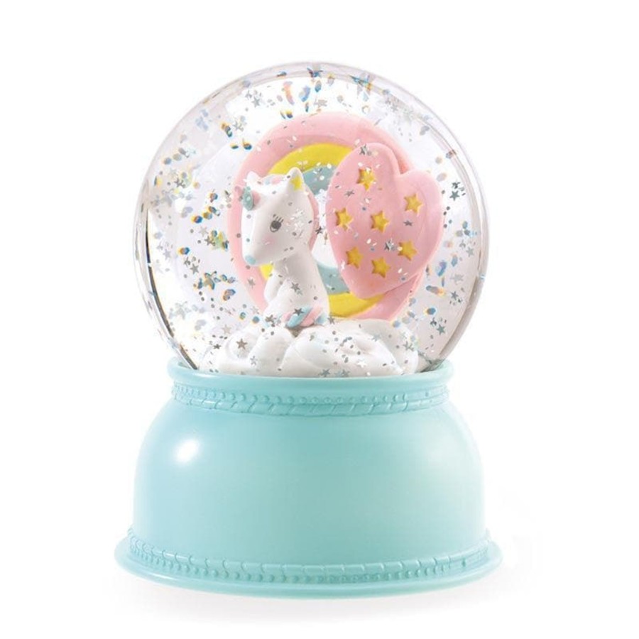 Babies & Toddlers Djeco Playroom Decor | Unicorn Globe Night Light