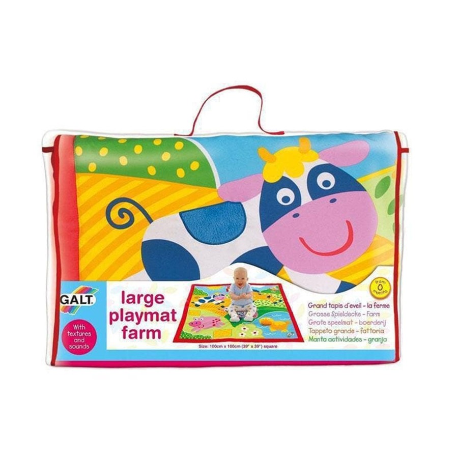 Kids Toys Galt Farm Animals | Large Playmat Farm