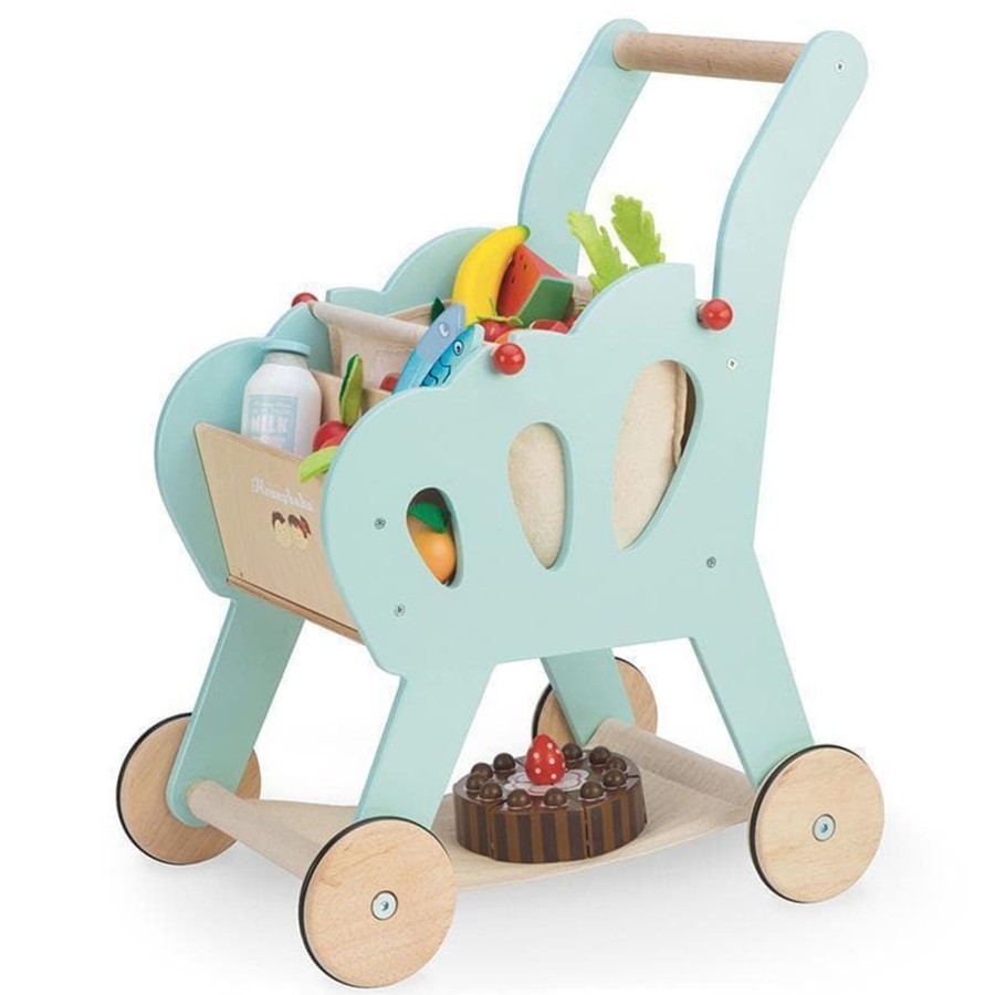 Kids Toys Le Toy Van Wooden Food Sets | Honeybake Shopping Trolley