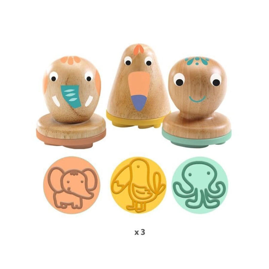 Kids Toys Djeco Wooden Stamps | Myplastistamps