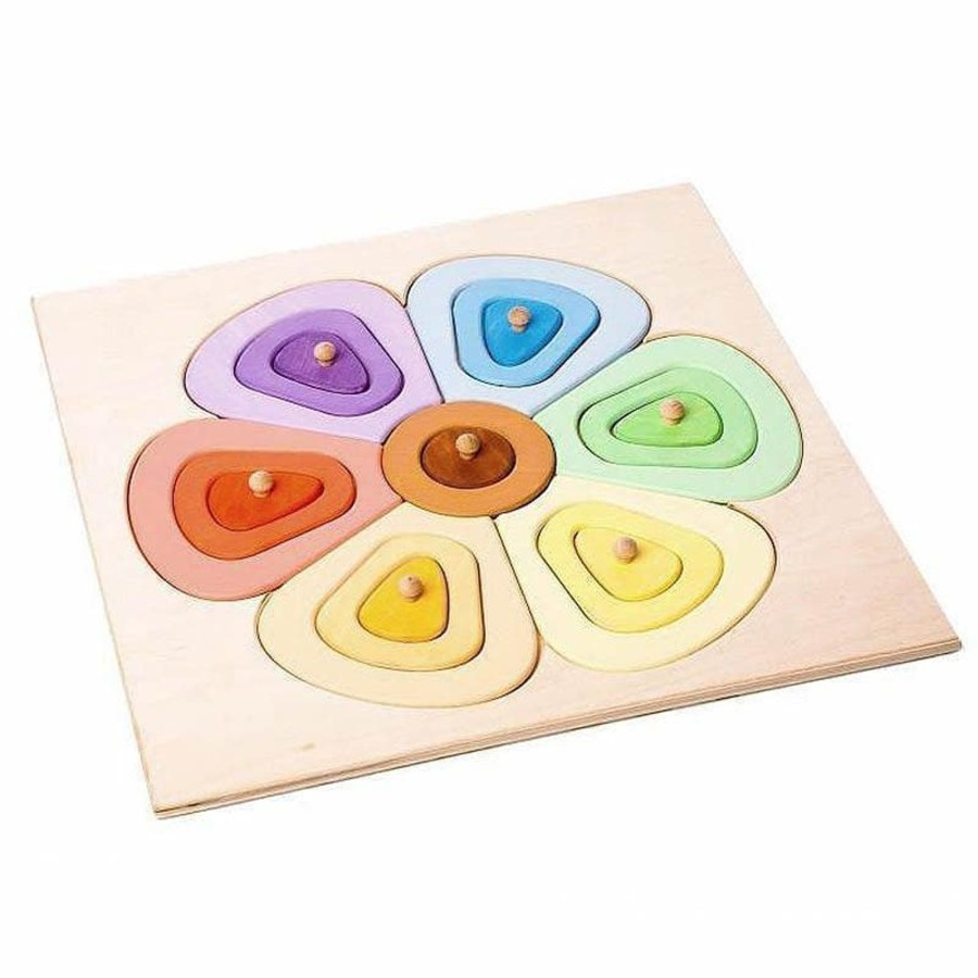 Kids Toys Playful Wood Wooden Puzzles | Wooden Puzzle Flower