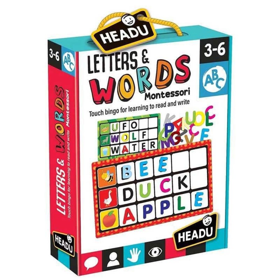 Kids Toys Headu Wooden Puzzles | Montessori Letters And Words