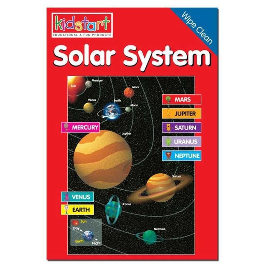 Kids Toys Kidstart Literacy & Language | Solar System Wipe Clean Book