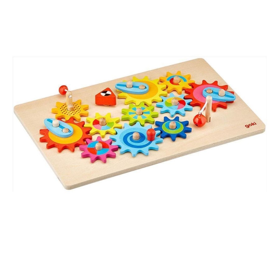 Kids Toys GOKI Wooden Puzzles | The Great Cogwheel Game