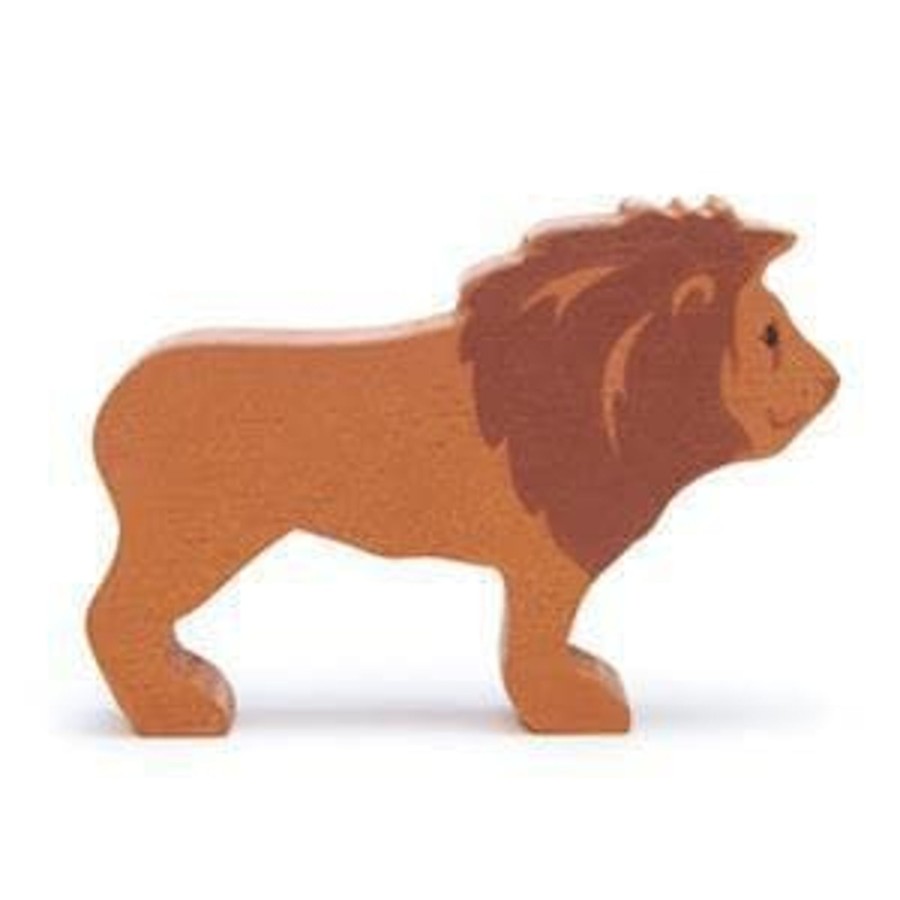 Kids Toys Tender Leaf Toys Open Ended Play | Lion Wooden Animal