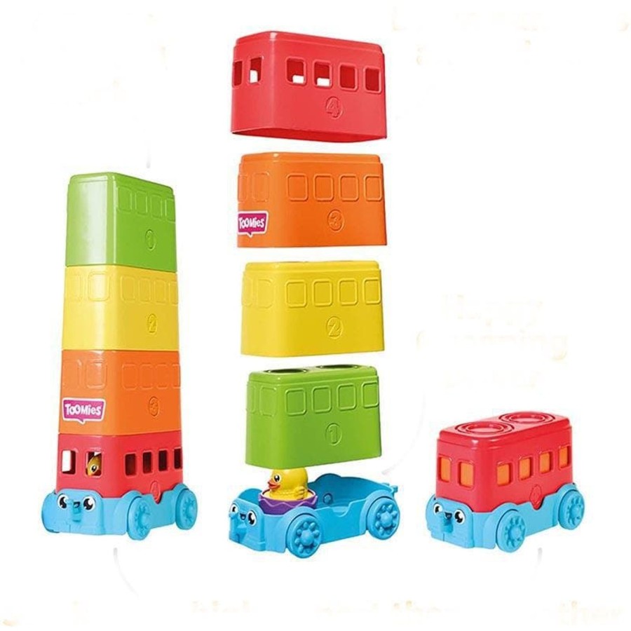 Babies & Toddlers Tomy Stacking Toys | Stacker Decker Bus