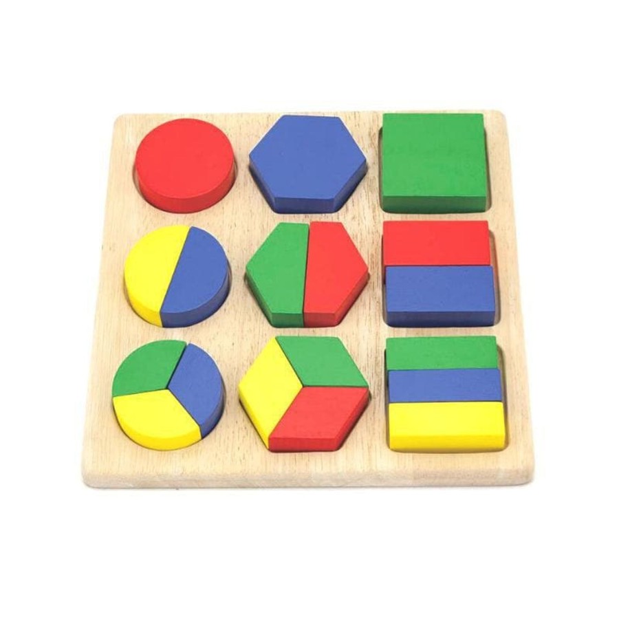 Kids Toys Viga Toys Wooden Puzzles | Viga Shape Block Puzzle