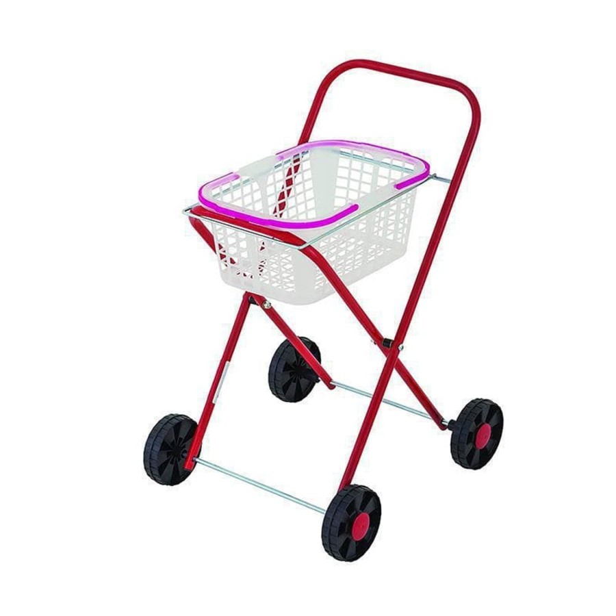 Kids Toys Orbit Role Play | Metal Clothes Trolley & Basket