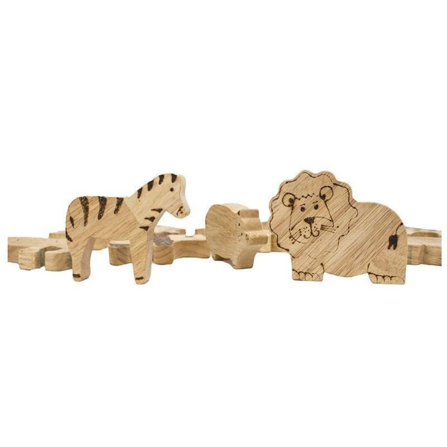 Kids Toys Qtoys Animal Figurines | Wooden African Animals