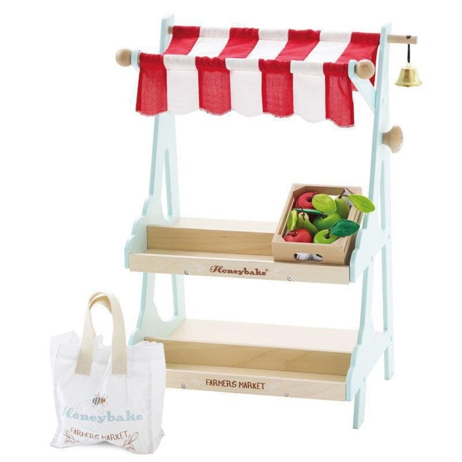 Kids Toys Le Toy Van Kitchen Accessories | Honeybee Wooden Market Stall