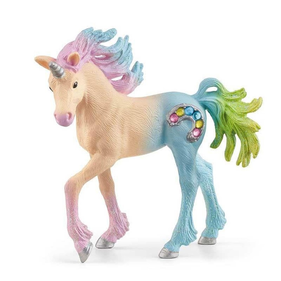 Kids Toys Schleich Wooden Animals | Marshmallow Unicorn Foal