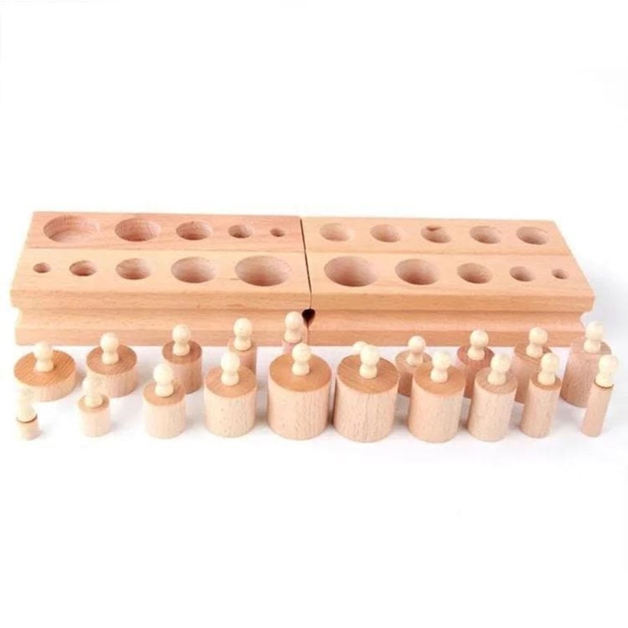 Kids Toys My Happy Helpers Montessori Toys | Cylindrical Wooden Sorting Blocks