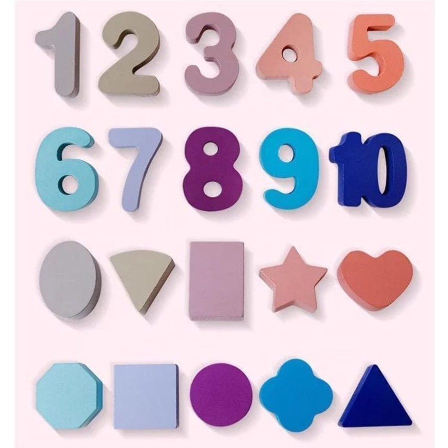 Kids Toys My Happy Helpers Math & Numeracy | Shape And Number Recognition Board