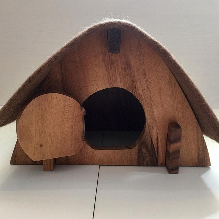 Kids Toys Papoose Steiner/Waldorf Inspired | Hobbit House With Felt Roof