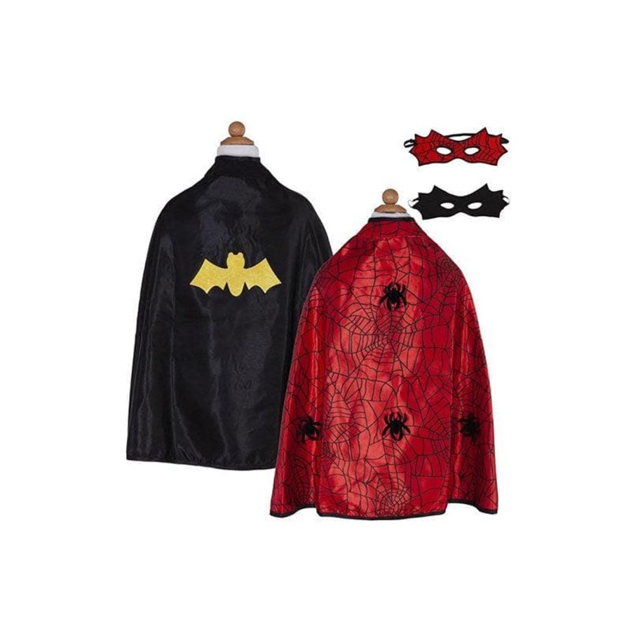 Kids Toys Great Pretenders Kids Dress Up | Reversible Spider & Bat Cape With Mask