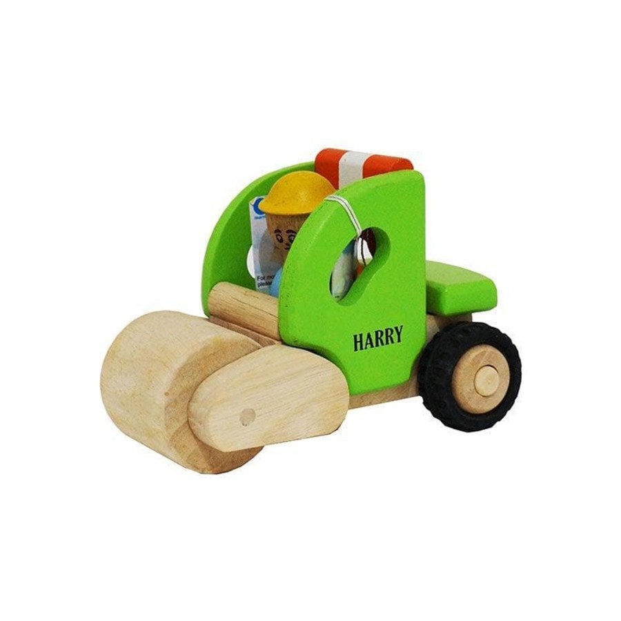 Kids Toys Qtoys Wooden Toy Cars | Mr. Moody'S Construction Vehicle Harry