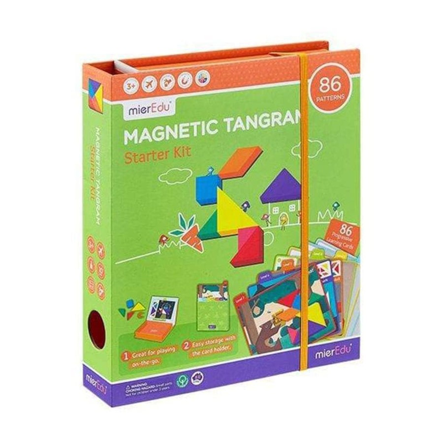 Kids Toys mierEdu Magnetic Play Sets | Magnetic Tangram - Starter Kit