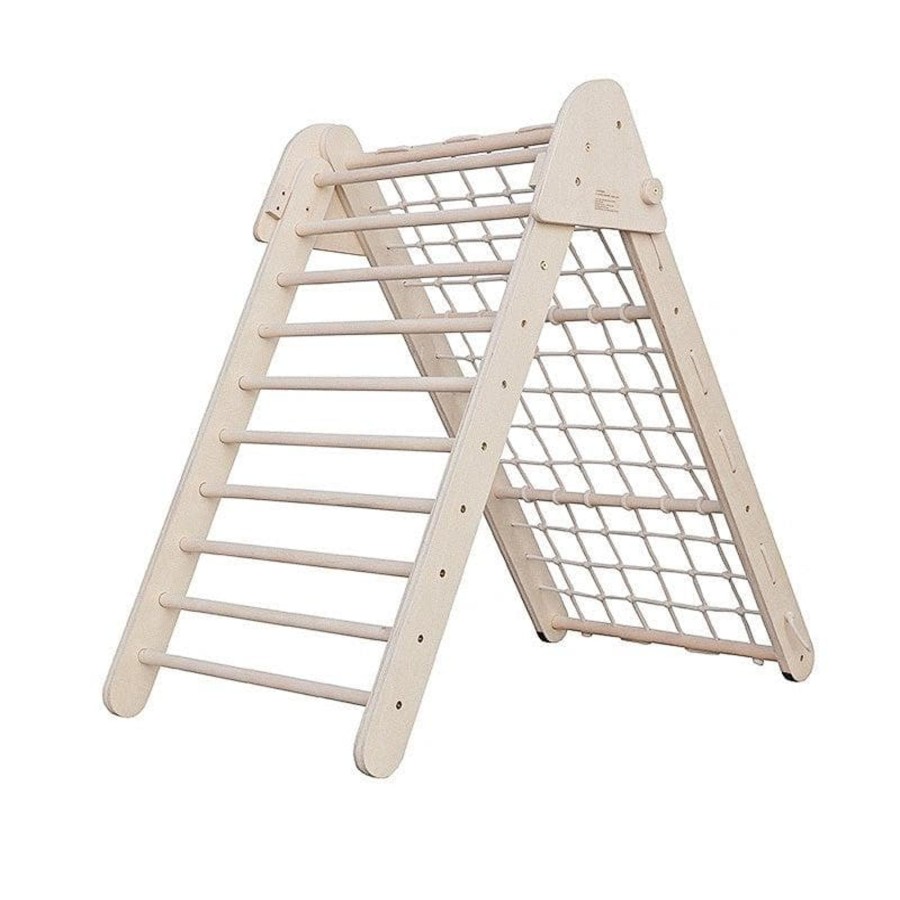 Kids Toys My Happy Helpers | Mezzo Folding Scramble Climbing Frame - Unvarnished