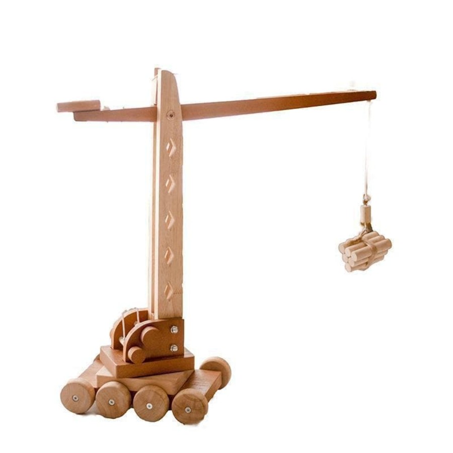 Kids Toys Qtoys Wooden Toys | Wooden Crane