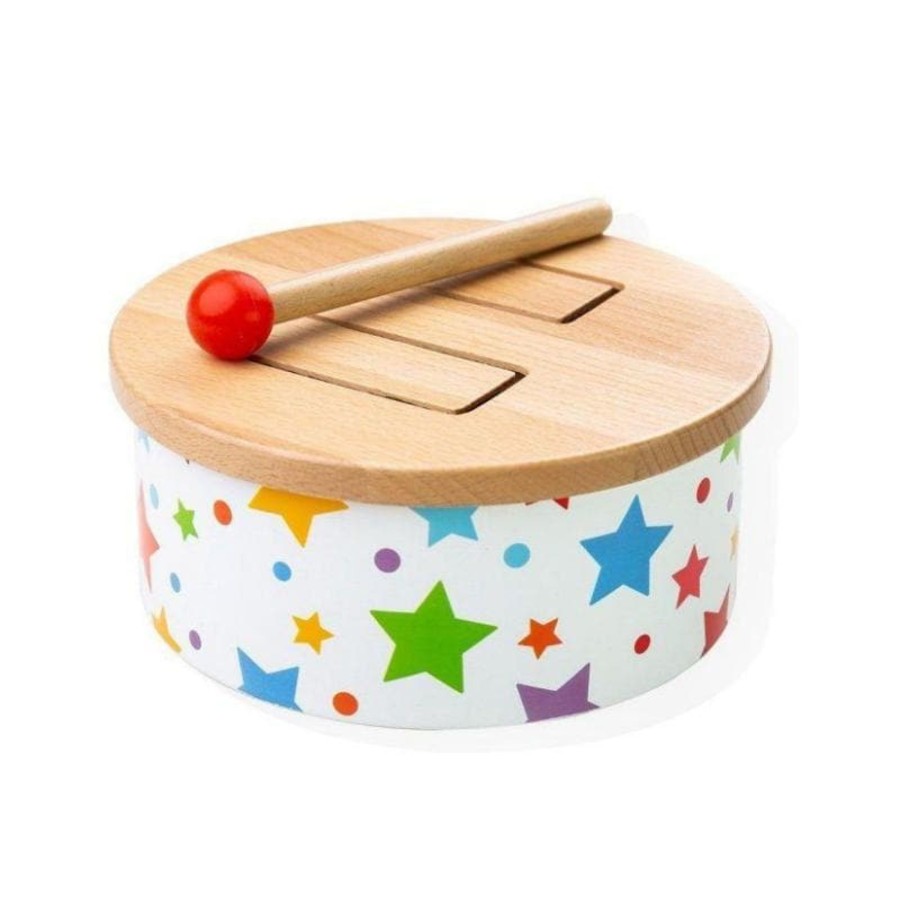 Kids Toys Bigjigs Wooden Toys | Starry Wooden Drum