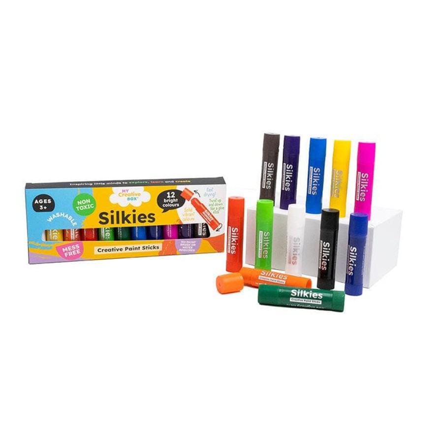 Kids Toys My Creative Box Colour & Paint | Silkies Paint Sticks | Set Of 12