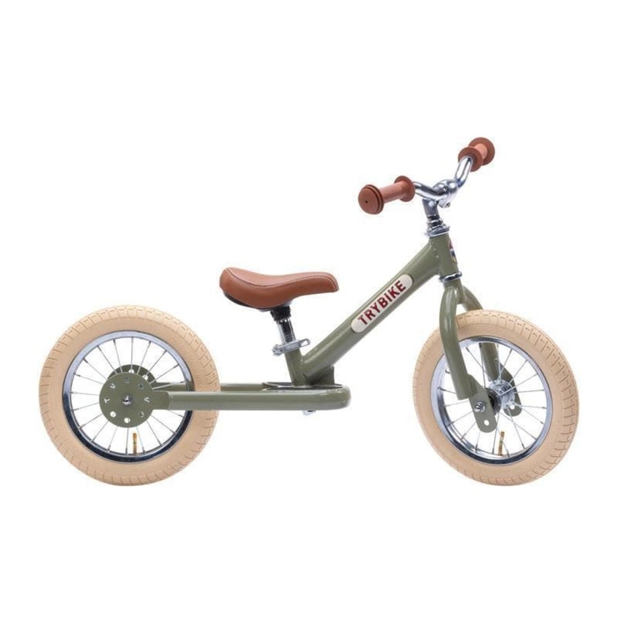 Kids Toys Trybike Balance Bikes | Green Vintage Trybike