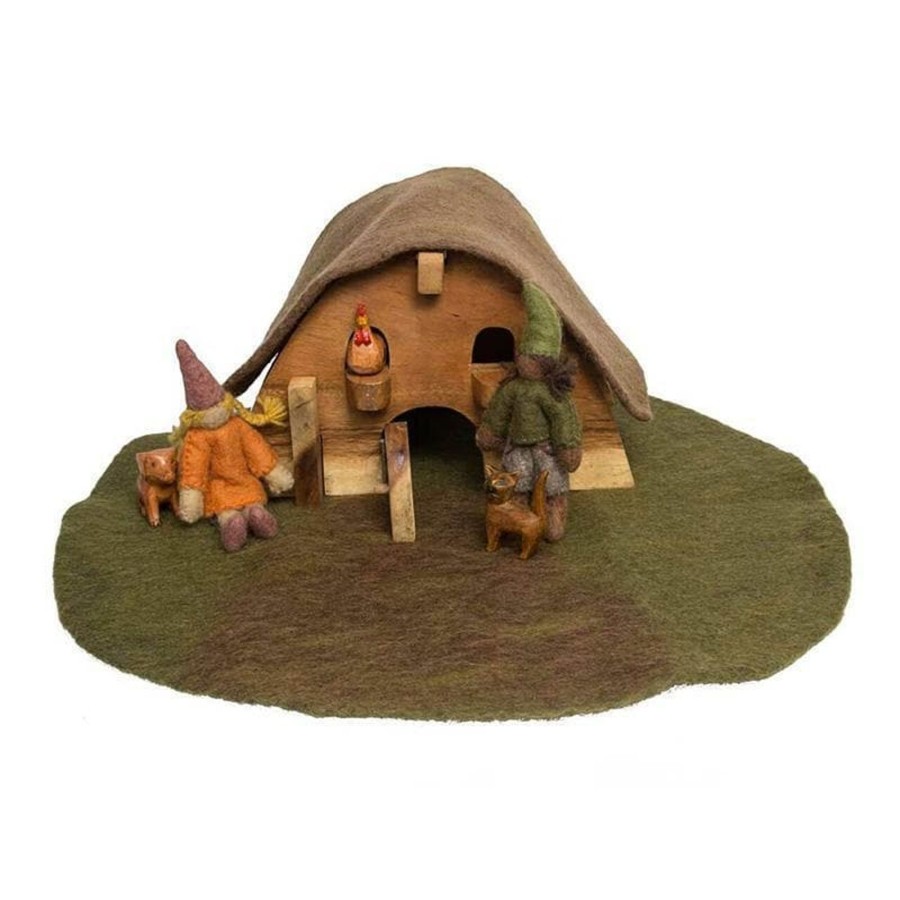 Kids Toys Papoose Small World Play | Gnome House Set/7Pc