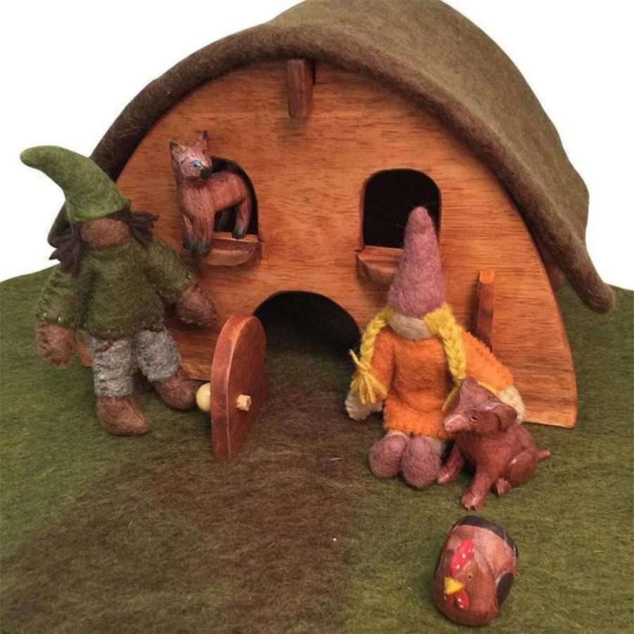 Kids Toys Papoose Small World Play | Gnome House Set/7Pc