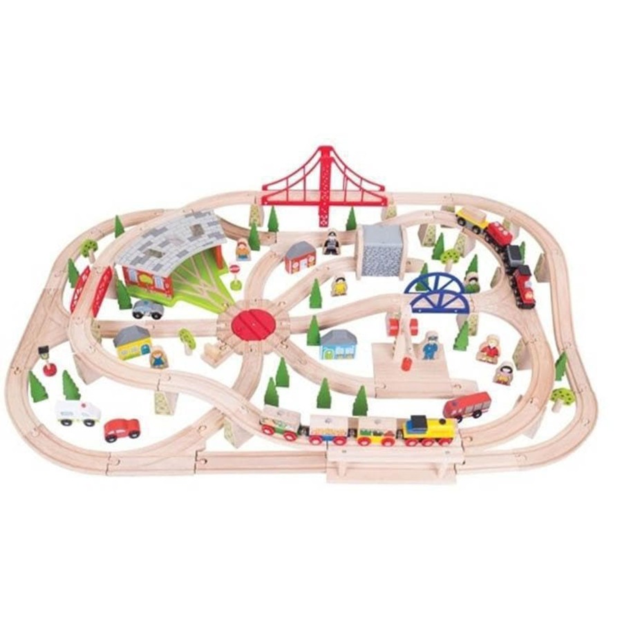 Kids Toys Bigjigs Wooden Train Sets | Freight Train Set