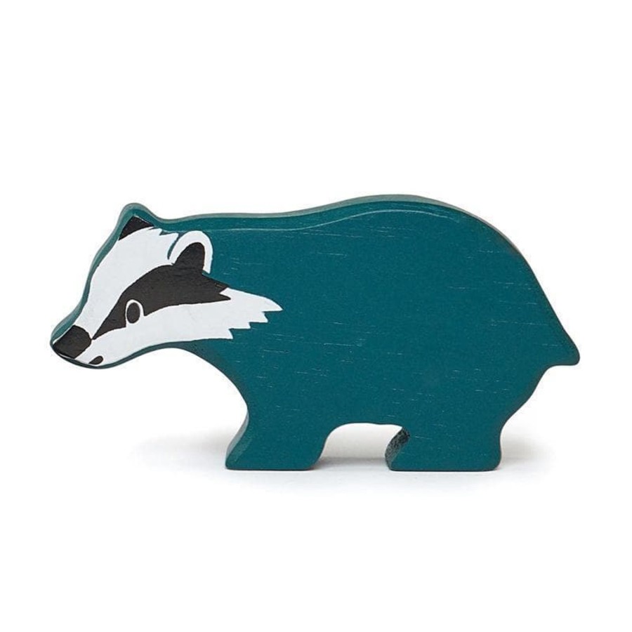 Kids Toys Tender Leaf Toys Animal Figurines | Badger Wooden Animal