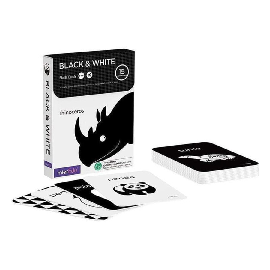 Kids Toys mierEdu Flashcards | Cognitive Flash Cards - Black & White