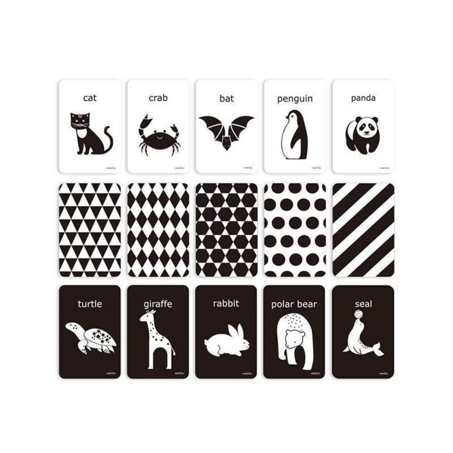 Kids Toys mierEdu Flashcards | Cognitive Flash Cards - Black & White