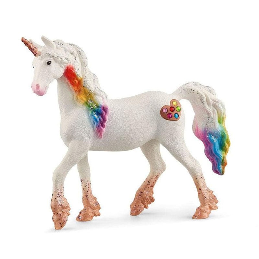 Kids Toys Schleich Wooden Animals | Rainbow Love Unicorn Male