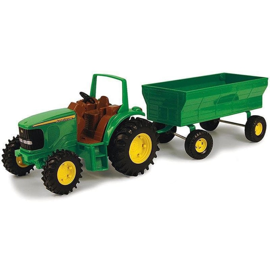 Kids Toys John Deere Toy Trucks | John Deere Tractor With Wagon