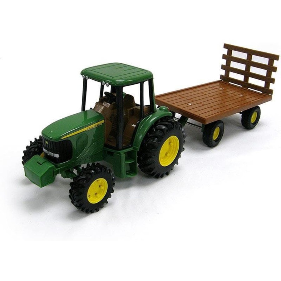 Kids Toys John Deere Toy Trucks | John Deere Tractor With Wagon