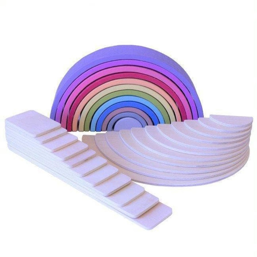 Kids Toys My Happy Helpers Wooden Rainbows | Euca Rainbow Pack