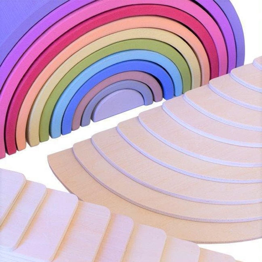 Kids Toys My Happy Helpers Wooden Rainbows | Euca Rainbow Pack