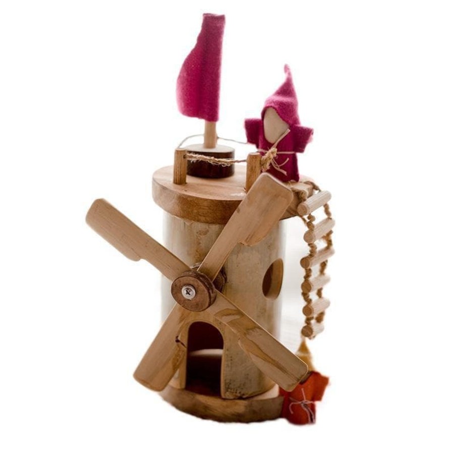 Kids Toys Qtoys Wooden Toys | Wooden Windmill