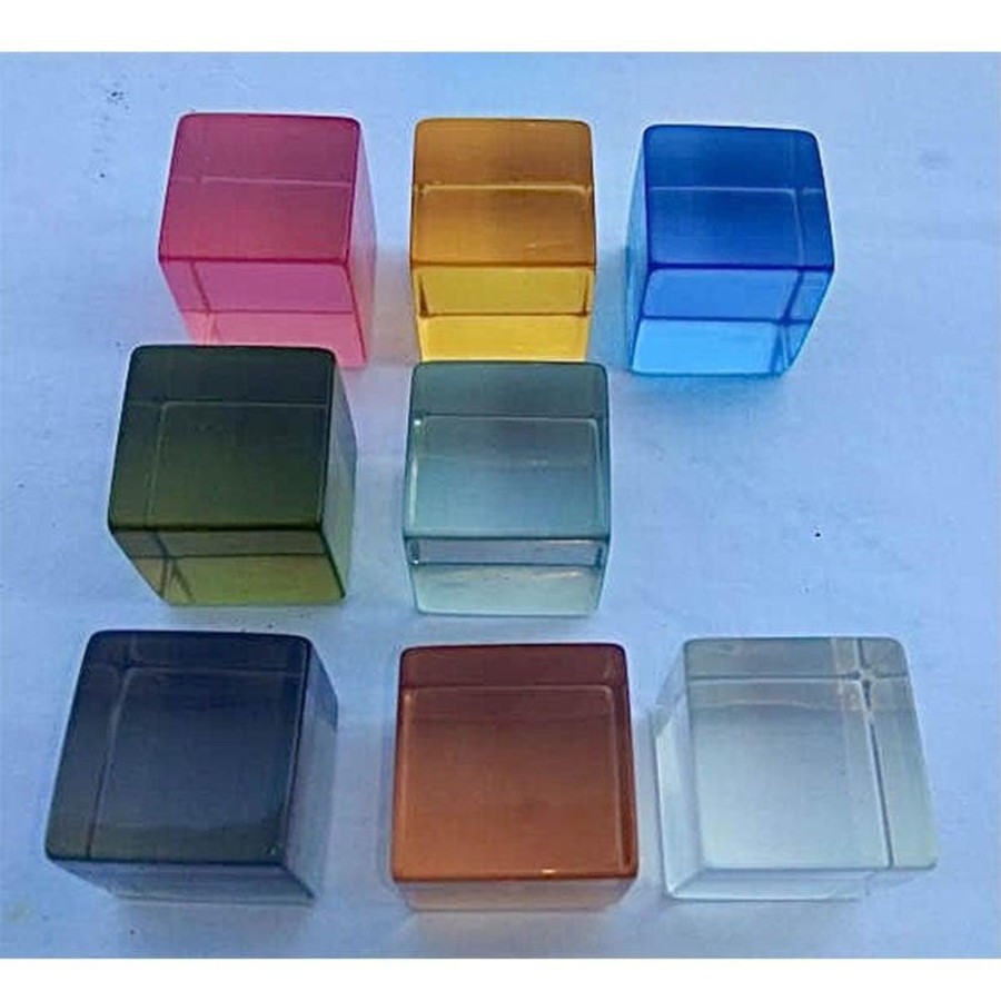 Kids Toys Papoose Gem Blocks | Earth Lucite - 40Pc